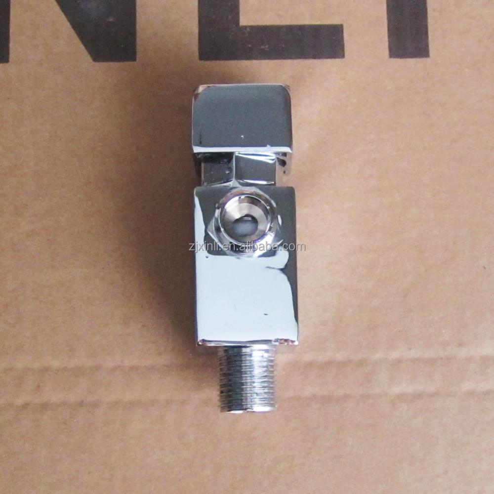 X10004ABSCR Wall Mounted Brass Material Chrome Finish of Square Model Time Delay Self Closing Urinal Flush Valve