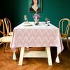 Tablecloth Cover Dining Table Linen Cotton Fabric Pattern Tassel Waterproof Anti -Stain Rectangular Round Wedding Birthday
