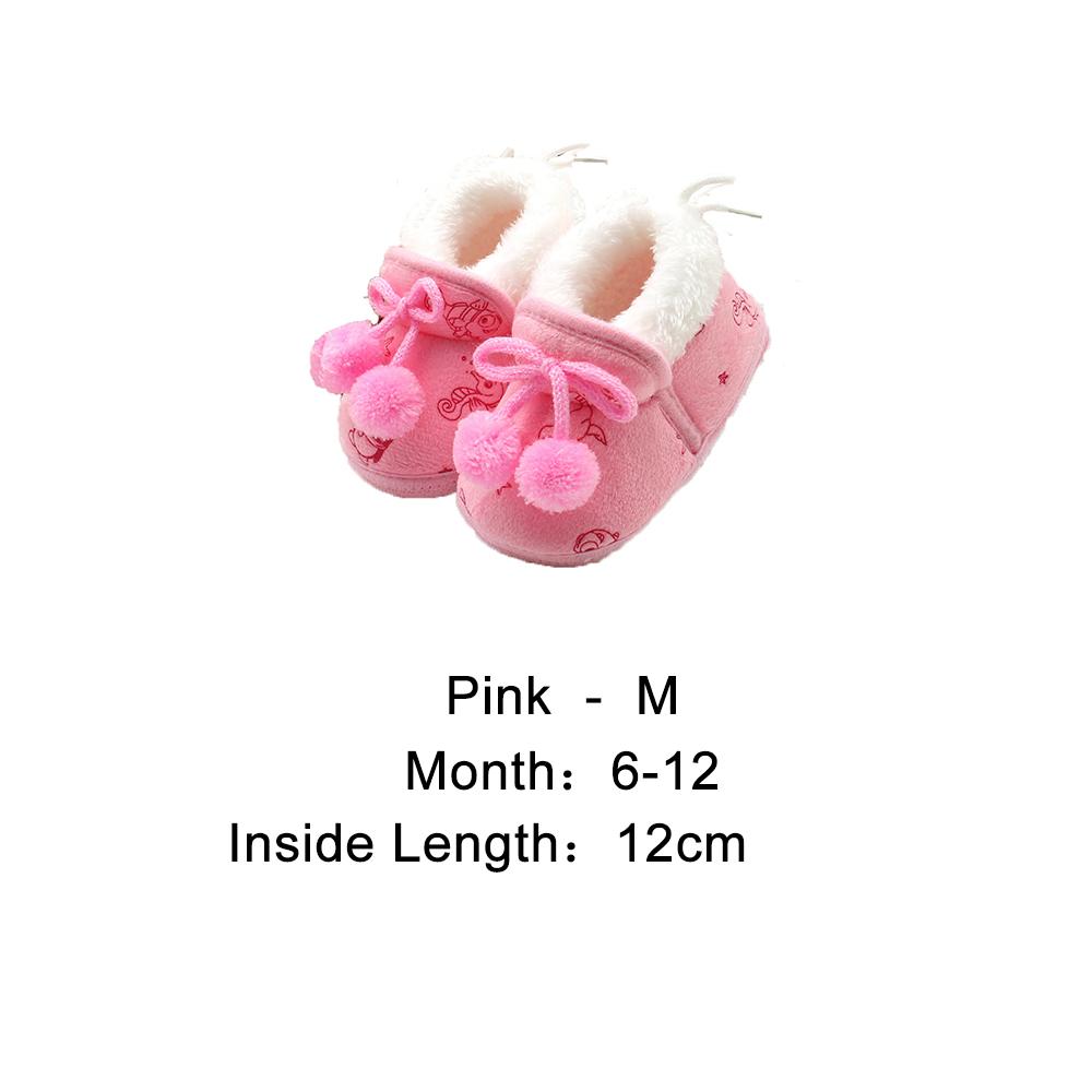 Toddler First Walkers Infant Bowknot Baby  Shoes Winter Boots First Walkers