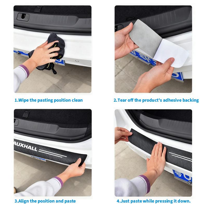 New Car trunk floor guard plate protection sticker For Vauxhall Opel Corsa D Astra G GTC J H Vectra Zafira Meriva Junior car lda066