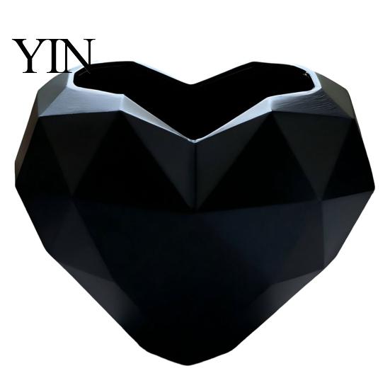 Garden Decoration Pot Geometric Heart Shape Flowerpot, Decorative Flower for Indoor Charming Plant Container Outdoor, Creative Love Planter