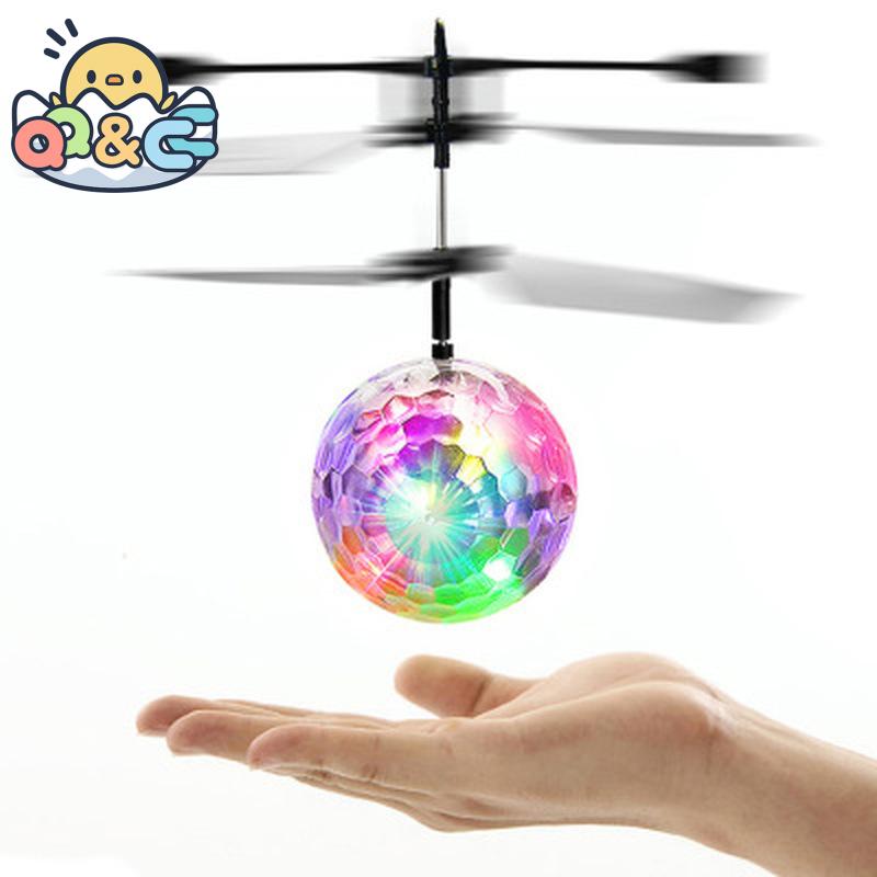 Latest Flying Ball Luminous Kid's Flight Balls Electronic Infrared Induction Aircraft Remote Control Playthings LED Light Mini Helicopter