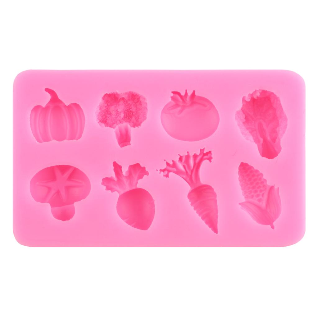 Силиконовая форма для помадки с фруктами и овощами, клубникой для украшения торта из сахара, топпер для кексов, конфет, шоколадной жевательной резинки, формы для полимерной глины