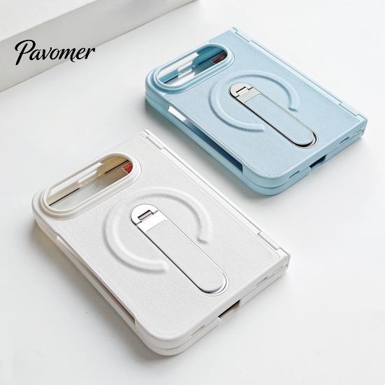 Luxury Style Phone Case for Folding Phones Faux Leather iPhoneDuo, Protective Cover with Hinge Protection, Heavy Duty Drop Protection Magnetic