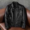 Pure First-layer Cowhide Leather Jacket Men's Business Casual Short Leather Jacket Tide