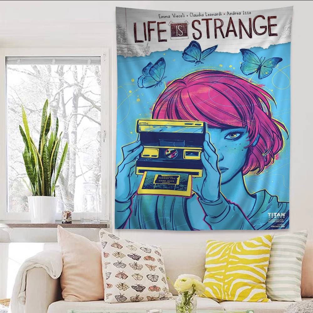 LLife IIs SStrange 2 Hippie Wall Hanging Tapestries Art Science Fiction Room Home Decor Kawaii Room Decor