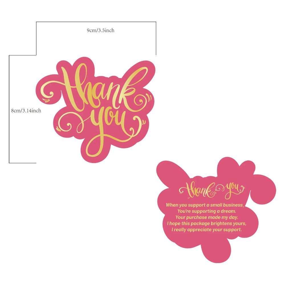 50pcs Unique Thank You Cards Business Greeting Cards Notes Decorative Stationery Festival Thank You Cards for Small Business