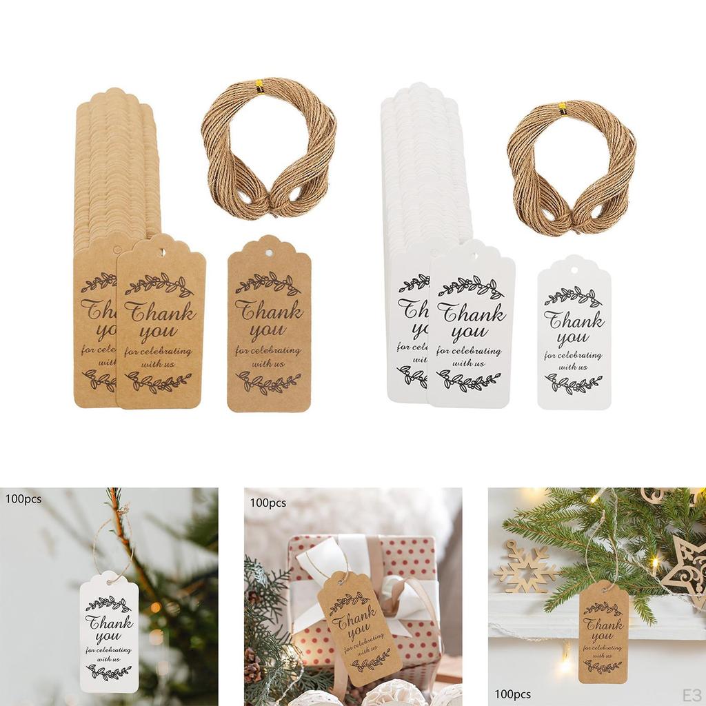 100 шт. подарочных бирок для самостоятельного изготовления украшений из крафт-бумаги, креативные маленькие этикетки на День святого Валентина