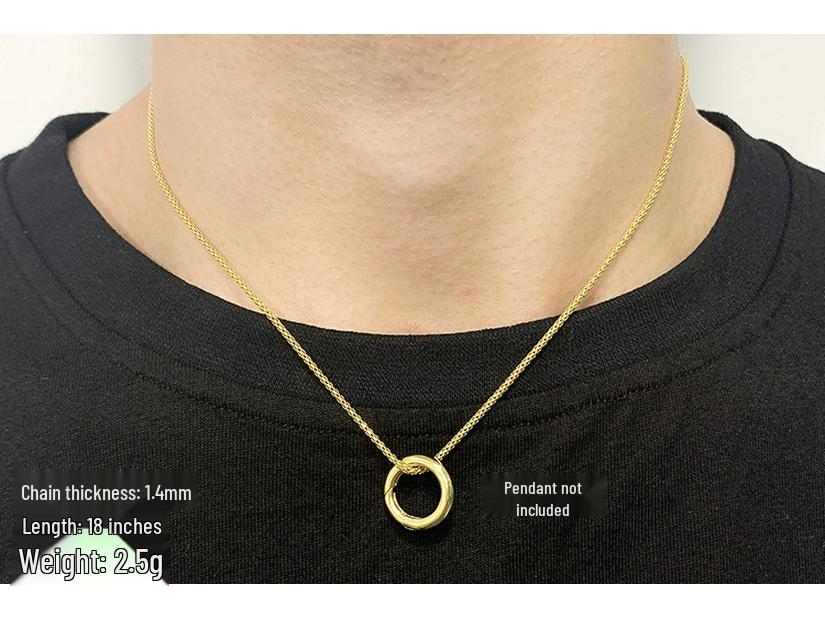 Модное ожерелье из круглых бусин из чистого серебра 999 пробы для мужчин и женщин - Длинная простая цепочка для свитера