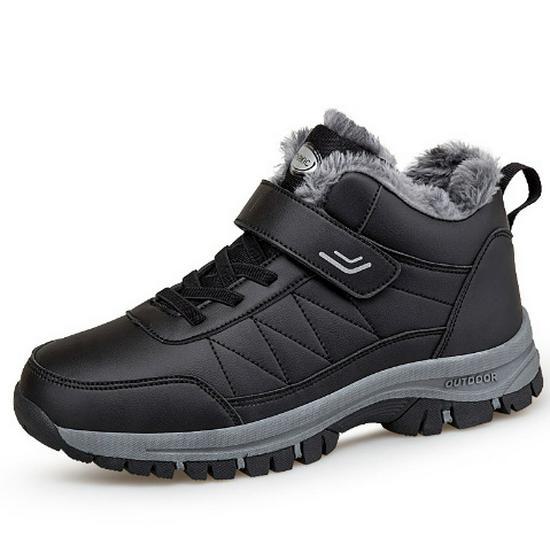 2024 Cross-Border Outdoor High-Top Snow Shoes for Elderly Men and Women - Cotton Slippers for Comfortable Walking.