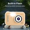 1080P Mini Kids Digital Camera Digital Video Camera for Kids Dual Lens 2.4 Inch IPS Screen Built-in
