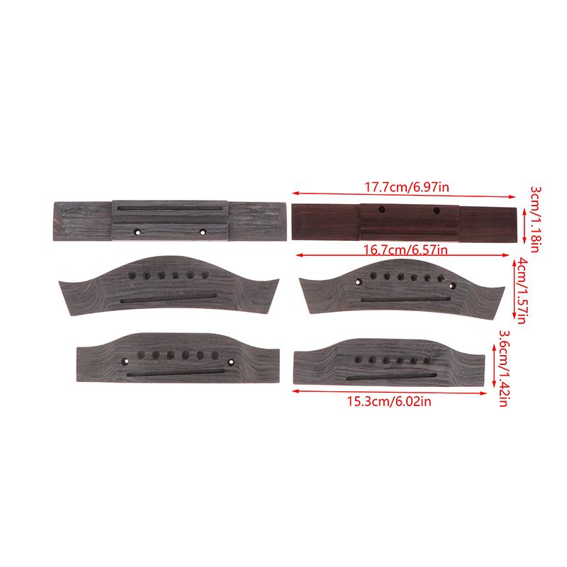 1Pc Folk Guitar Saddle Bridge Rosewood Guitar Bridge Lower String Pillows Bridge Acoustic Guitar Qin Ma Qin Qiao Folk Guitar