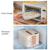 1/2/3/4 Layers Food Storage Box Refrigerator Frozen Food Box with Event Recording Knob Dumpling Frozen Box Kitchen Gadgets