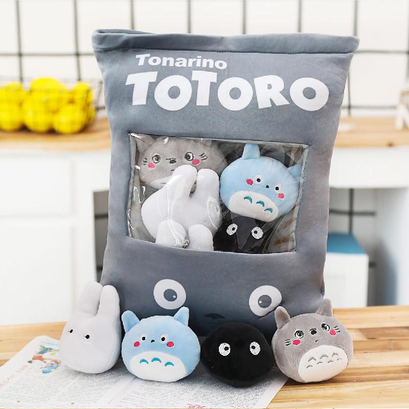 Cute Rabbit Plush Toy Pillow With Snack Design Luxurious Softness For Celebrations