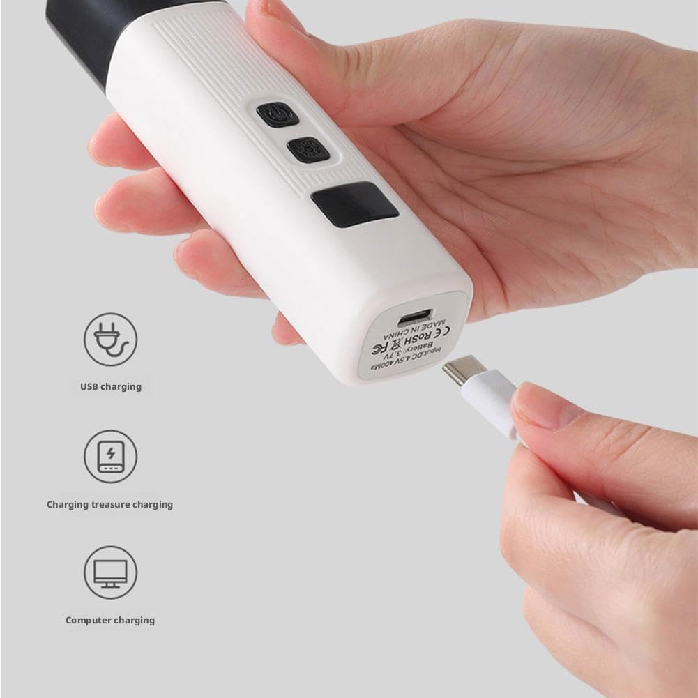 Cat Nail, Safe Cut Cat Nail Trimmer, Silent Dog Nail Grinder, 2 Speeds Adjustable, USB Rechargeable Dog Claw Grinders with LED Light for Small Medium