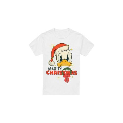 Disney Mens Merry Christmas Donald Duck T-Shirt