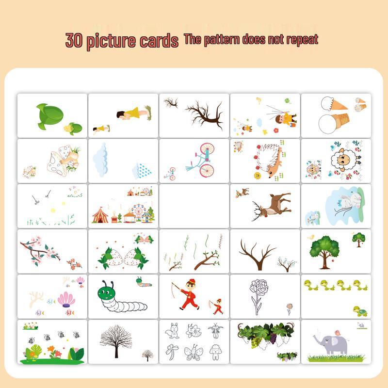 Portable Toddler Fingerprint Painting Book: Creative, Washable, Educational Toy for Early Learning