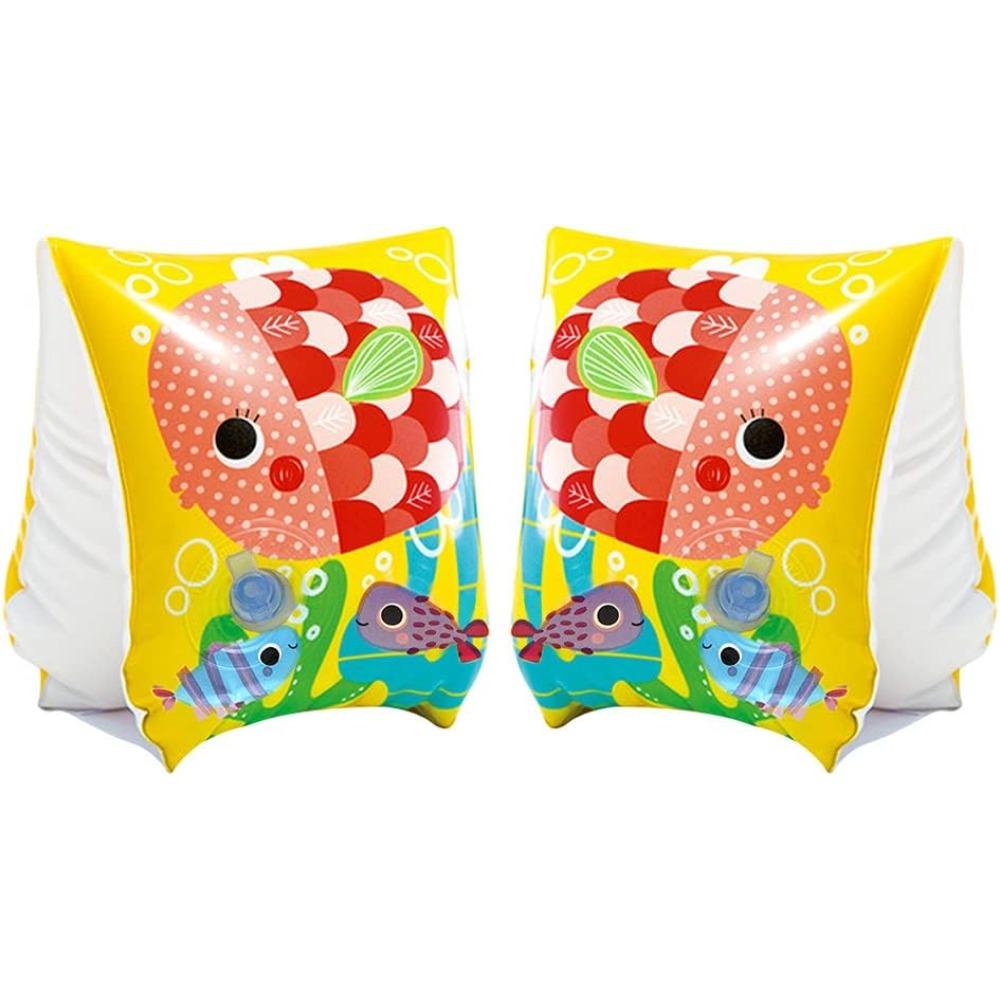 Нарукавники для плавания, 1 пара нарукавников для плавания, безопасное мультяшное средство для плавания, красивое и интересное, надувные нарукавники для детей 3-6 лет, бассейн