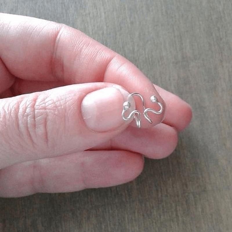 1 шт. Унисекс летние серьги-каффы в форме змеи, модные серьги-клипсы, не для проколотых ушей.