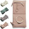 Multiple Compartments Travel Jewelry Storage Bag Zipper Clutch Bag Necklace Organizer  Travel