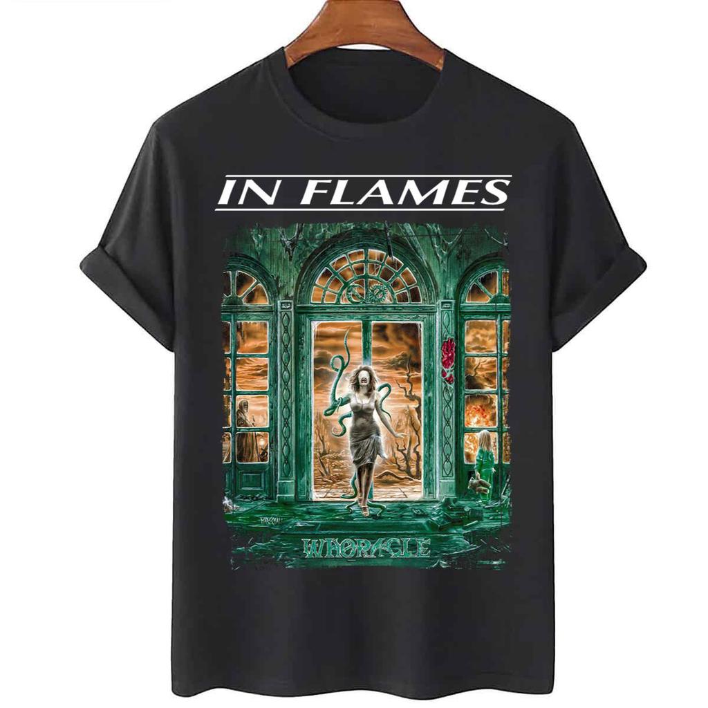 Whoracle – In Flames band T-Shirt Unisex Tee All Size S to 5XL