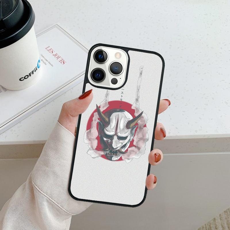 Чехол для телефона с демоном Хання Они для iPhone 17 Air 16 pro max 15 14 plus 12 13 Защитная крышка coque