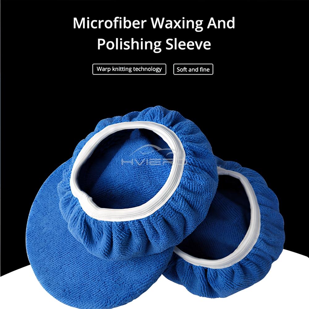 Auto Paint Care Ultra Fine Fiber Car Waxing Set Coral Velvet Crystal Plating Polishing Machine Replacement Cloth Wash Clean Tool