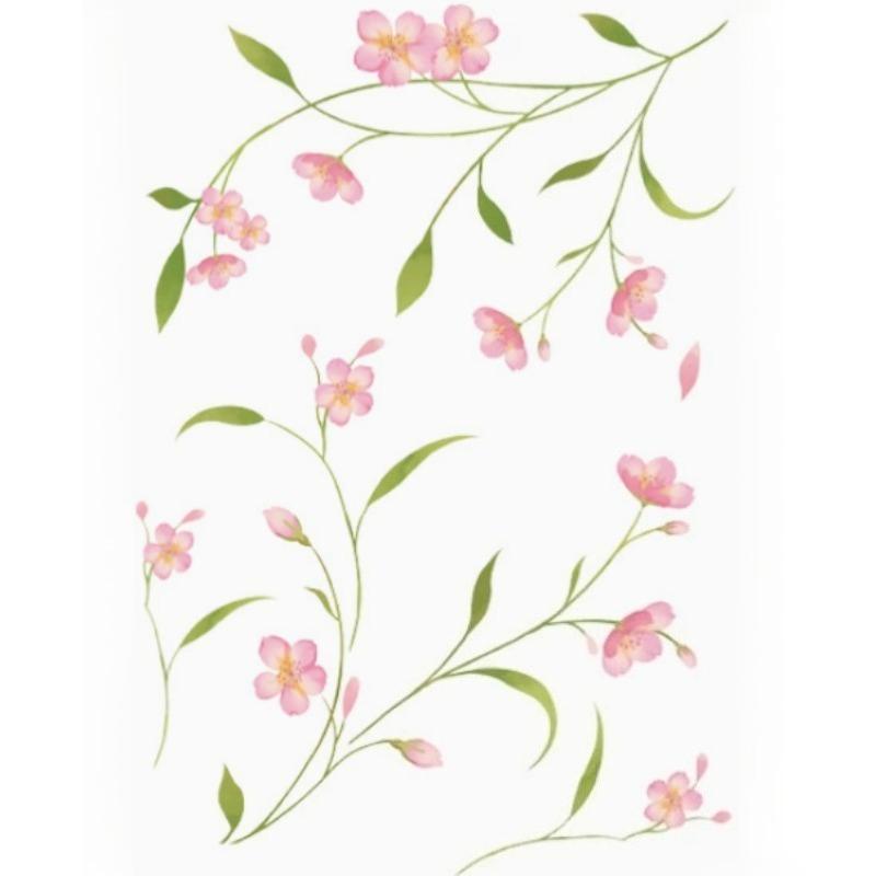 Spring Summer Flowers Temporary Tattoo Sticker Waterproof Cherry Blossoms Roses Tattoo Sticker For Women Fake Tattoo Sticker