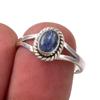 Ювелирное кольцо ручной работы из стерлингового серебра 925 пробы с натуральным кианитом, размер 7 T8C15