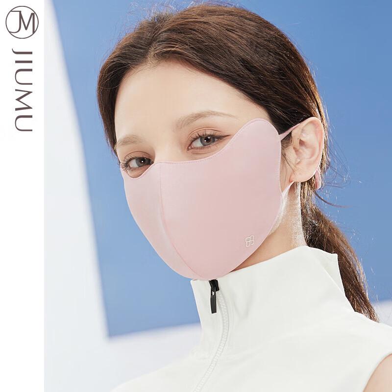 JIUMU Women's Summer Ice Silk Sun Protection Mask