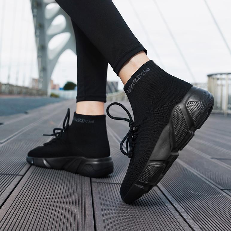 Unsex Sneakers Super Light Fly Weave Breathable Sleeve Socks Camouflage EVA Soles Casual Sneakers Outdoor Running Shoes