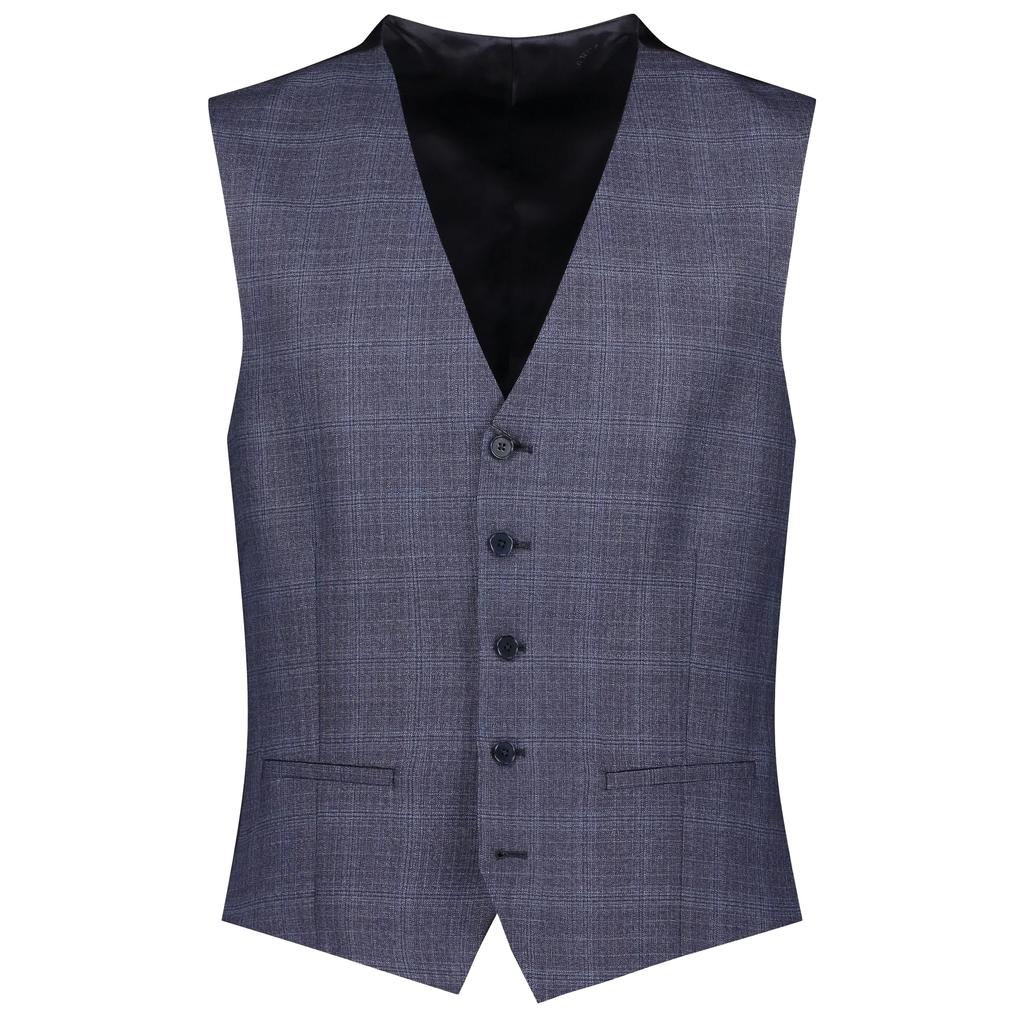 Ted Baker Mens Checked Slim Waistcoat