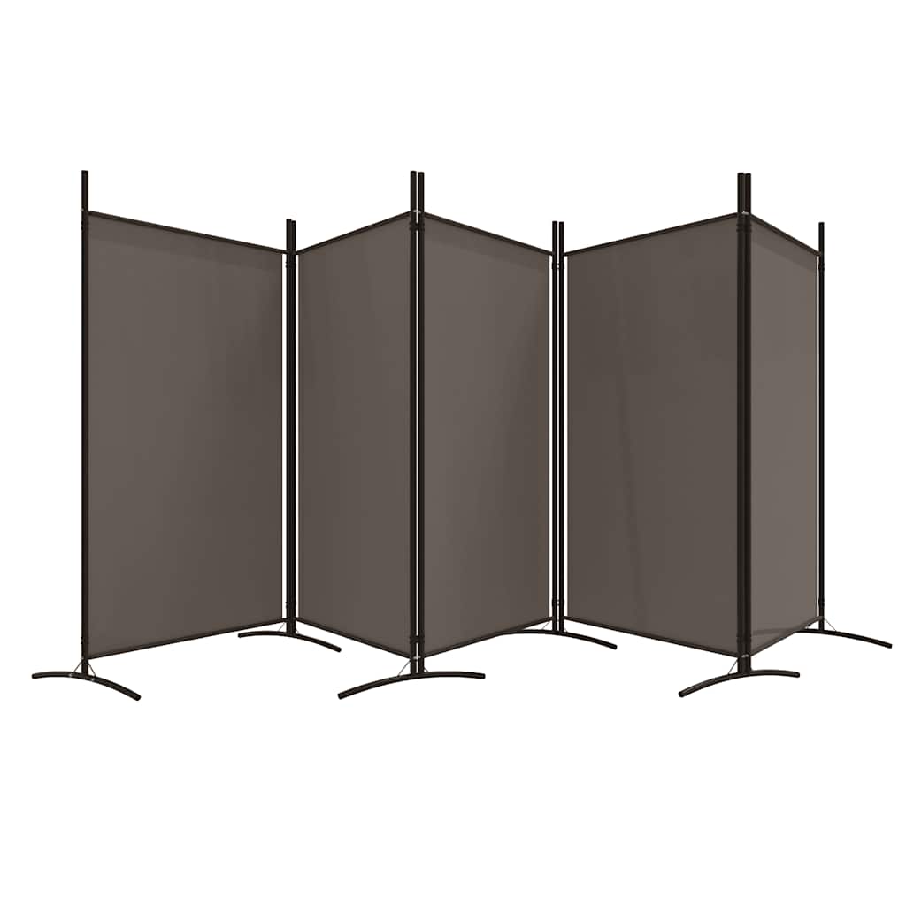 Vidaxl Parawan 5-Panelowy, Antracytowy, 433X180 Cm, Tkanina