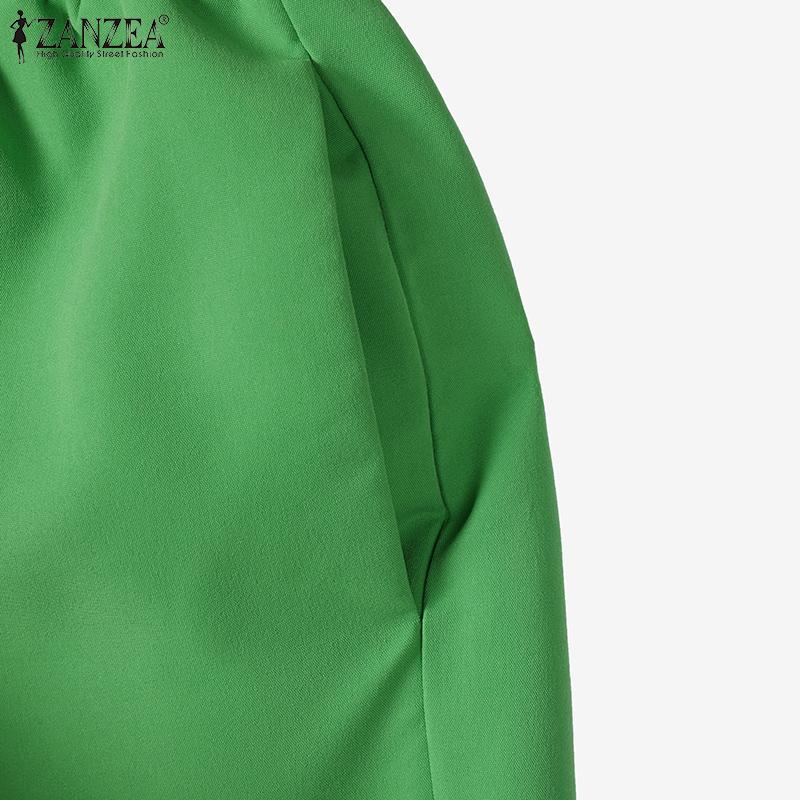 ZANZEA Женские топы и брюки-майки, повседневные комплекты из двух предметов