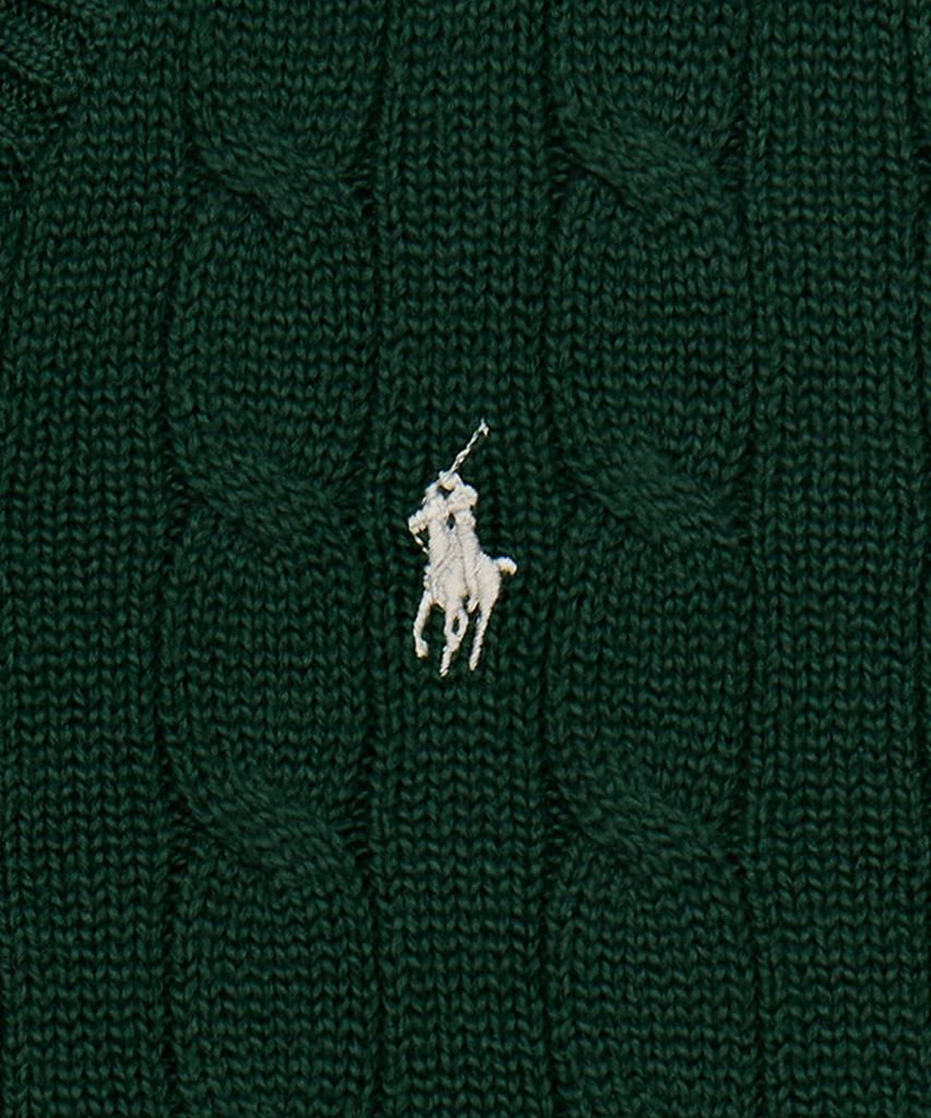 POLO RALPH LAUREN Cable Knit Cotton Sweater Vest - Green