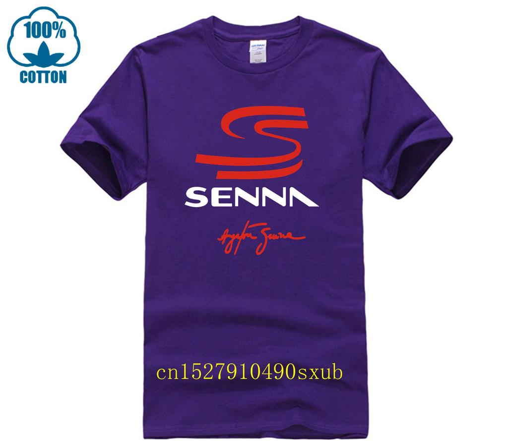 2025 Fashion Men T Shirt Casual Ayrton Senna Brazilian Formula 1 Legend Tshirt Graphic Oversized Breathable Streetwear S4xl