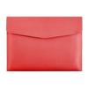 Leather Leather File Folder Large Capacity Briefcase Stationery Dustproof Document Bag  Women Men
