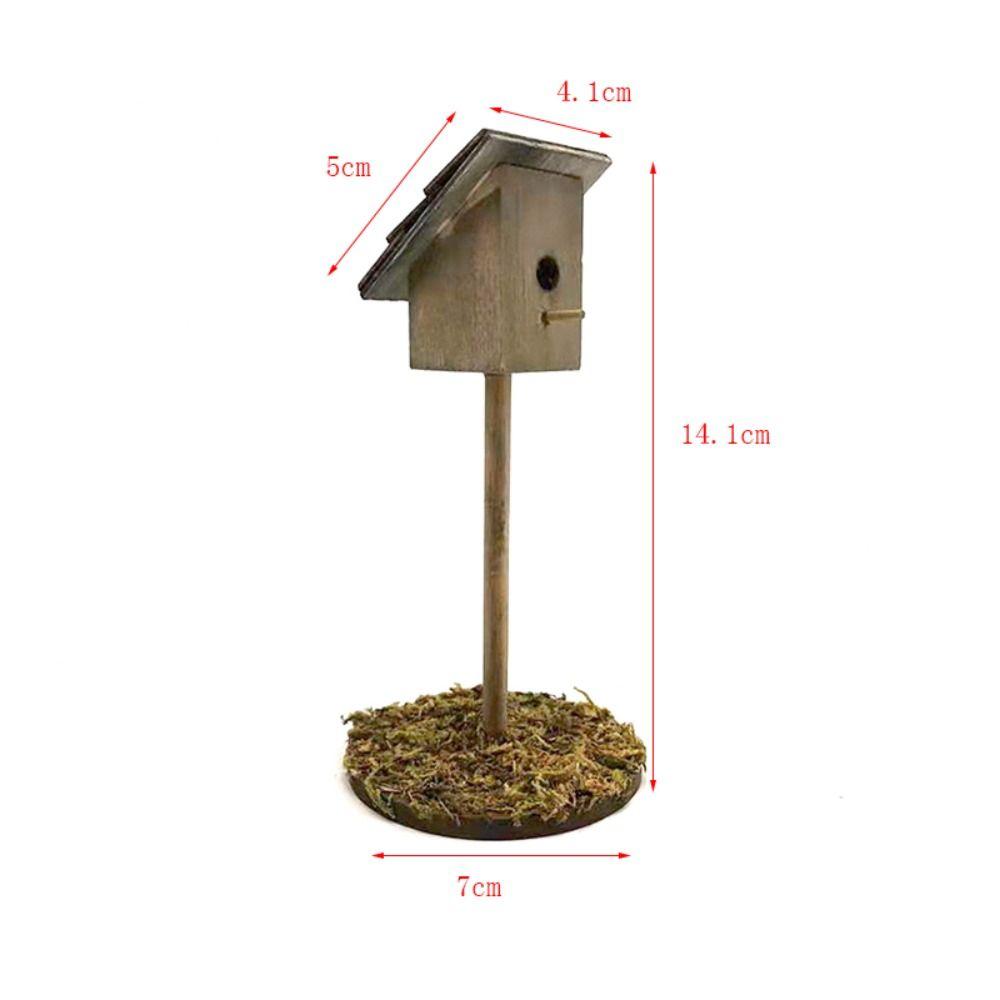 Wood Dollhouse Well Latrine Dolls Accessories Simulation Birdhouse Miniature Manger Figurine  Toy