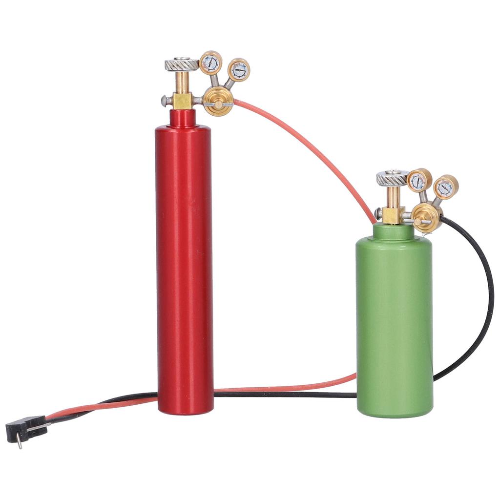 Simulation Mini Oxygen Cylinder Acetylene Bottle for Axial SCX10 90046 110 RC CarRed Green