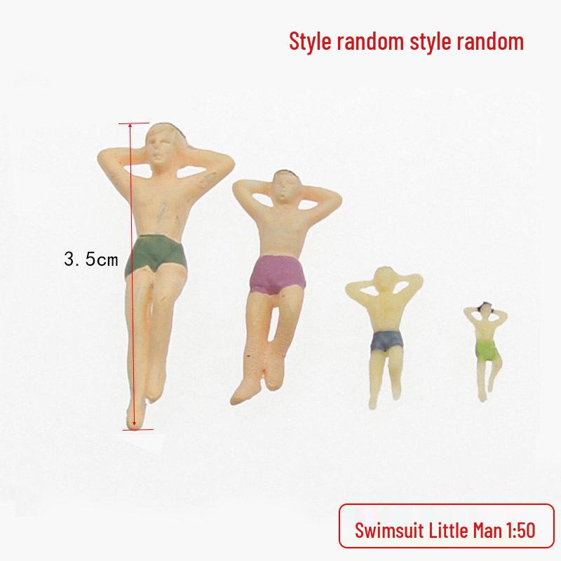 Фигурки для архитектурного песочного стола: Цветные миниатюрные фигурки людей и железнодорожников