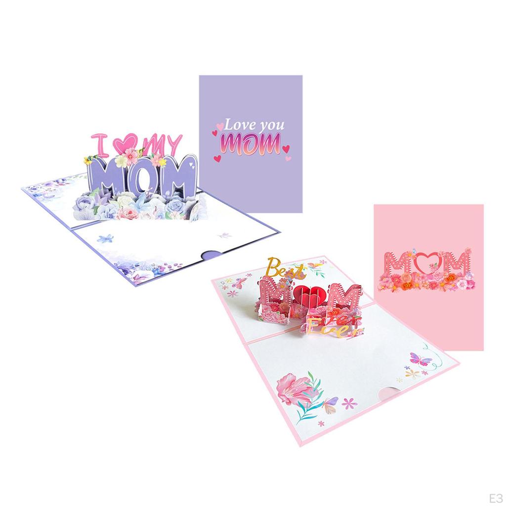 Всплывающая открытка ко Дню матери, 3D креативная коробка, благословения для фестивалей, Дня благодарения