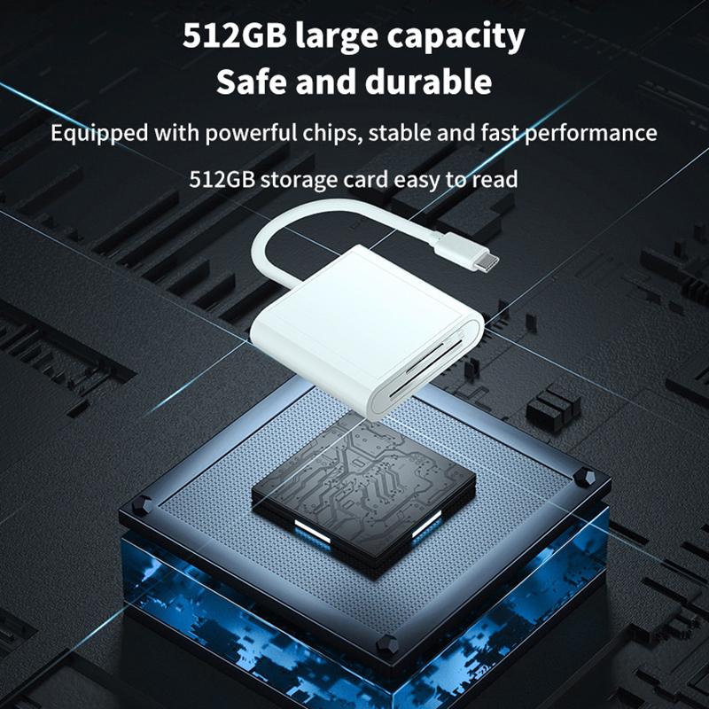 3в1 Otg адаптер для Lighting Type-C на TF SD USB кард-ридер для Macbook Apple Iphone Huawei Xiaomi Camera Photo Data Converter