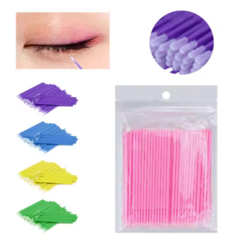 Cotton Swab Makeup False Eyelashes Individual Lashes Mascara Applicators Brush Lash Extension Clean Remover Tools