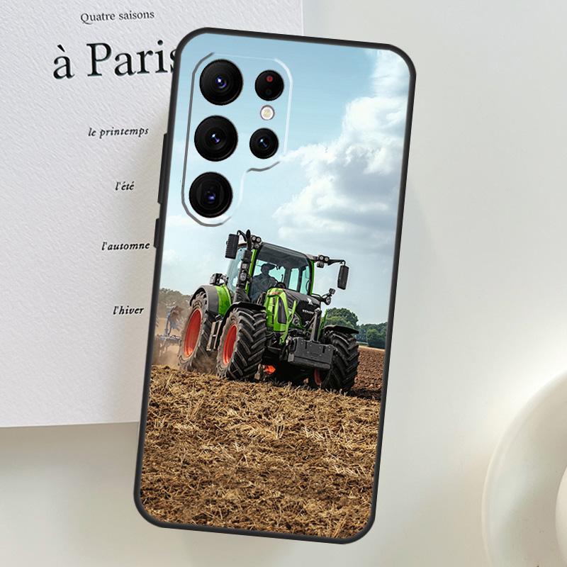 Farm Vehicle Tractor Phone Case For Samsung Galaxy S25 Ultra S9 S10 S20 S21 S22 S23 S24 Plus S24 FE Cover Shell