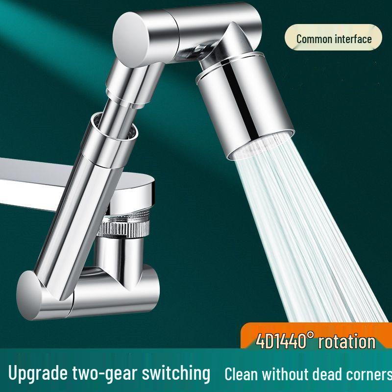 Универсальный роботизированный рычаг, брызгозащищенный удлинитель крана с поворотной душевой лейкой-бустером