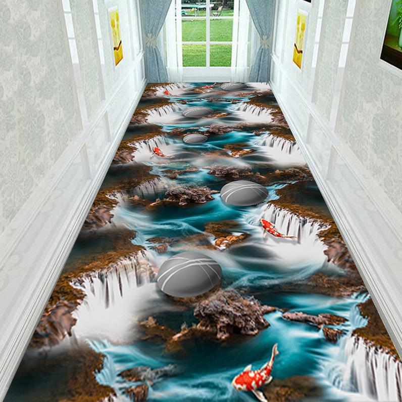 3D ковер для лестницы для гостиной, дома, декоративный ковер для коридора, для отеля, для прохода, длинный ковер, для входа, для спальни