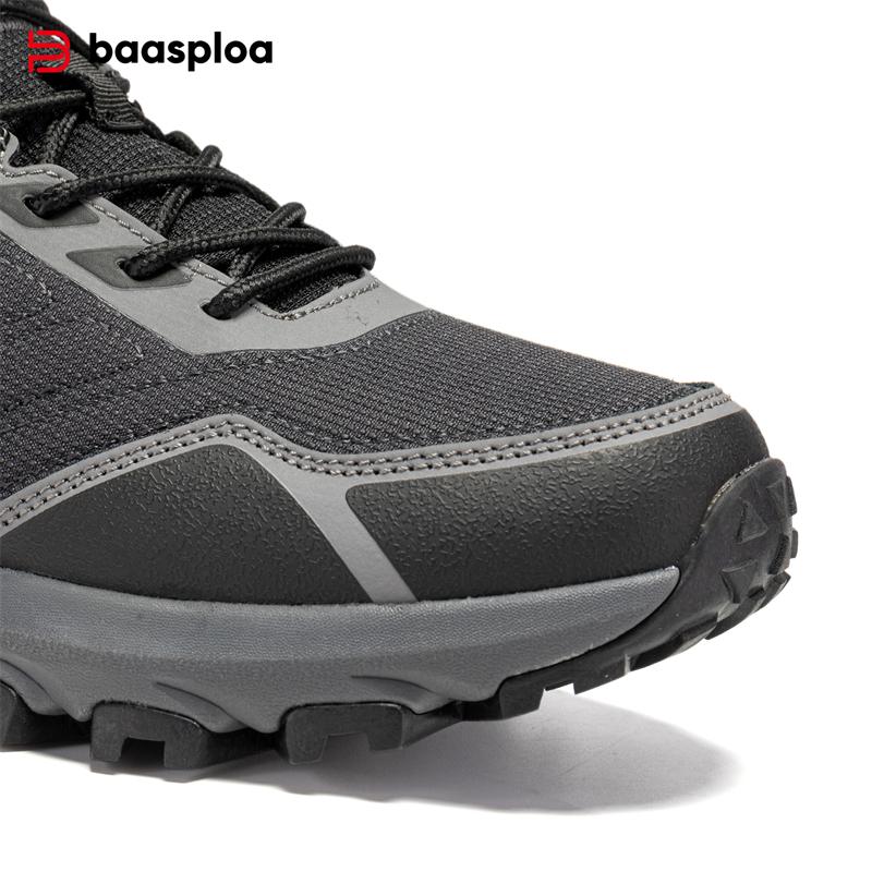 BAASPLOA Мужская уличная обувь Осенняя мужская спортивная обувь для походов на открытом воздухе Нескользящая износостойкая мужская брендовая качественная мужская обувь для походов на открытом воздухе