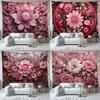 Flower and Plant Background Tapestry Bedroom Living Room Tapestry Home Wall Decoration Tapestry