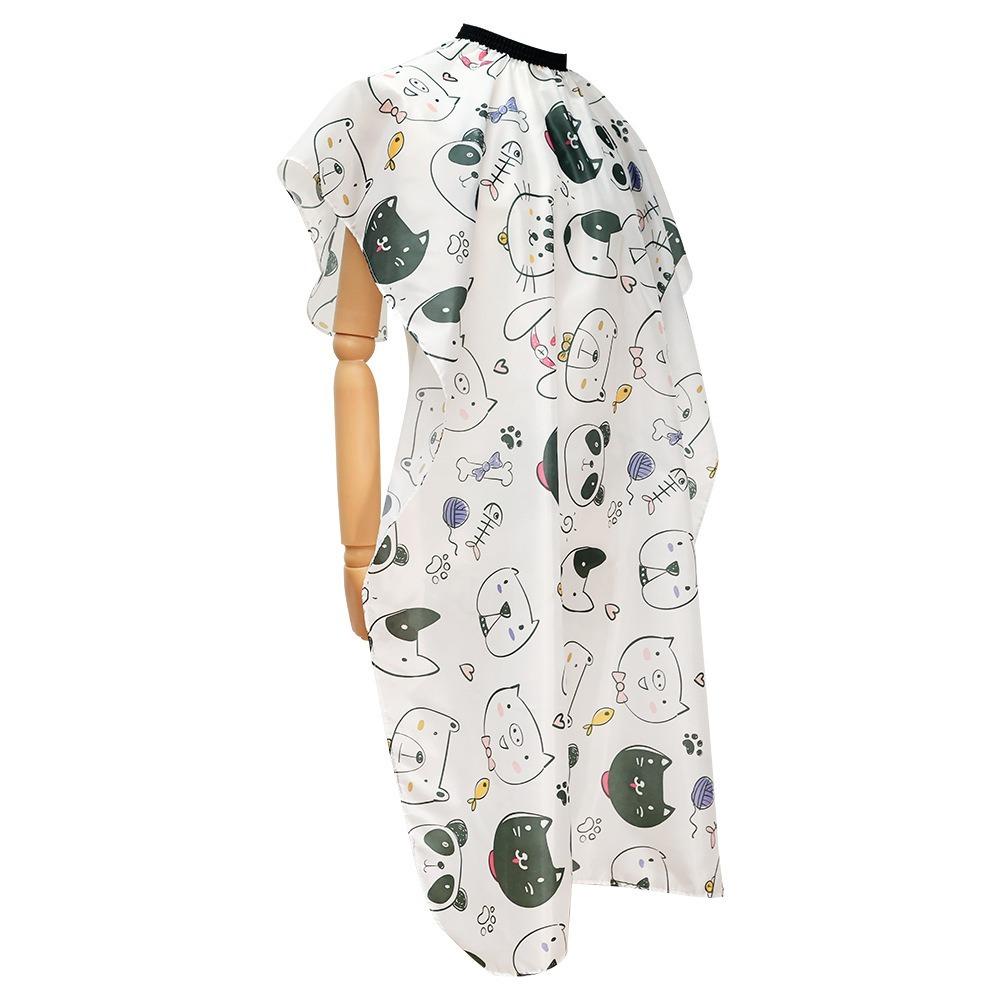 Милая детская накидка для парикмахера, водонепроницаемый парикмахерский халат для стрижки, парикмахерская