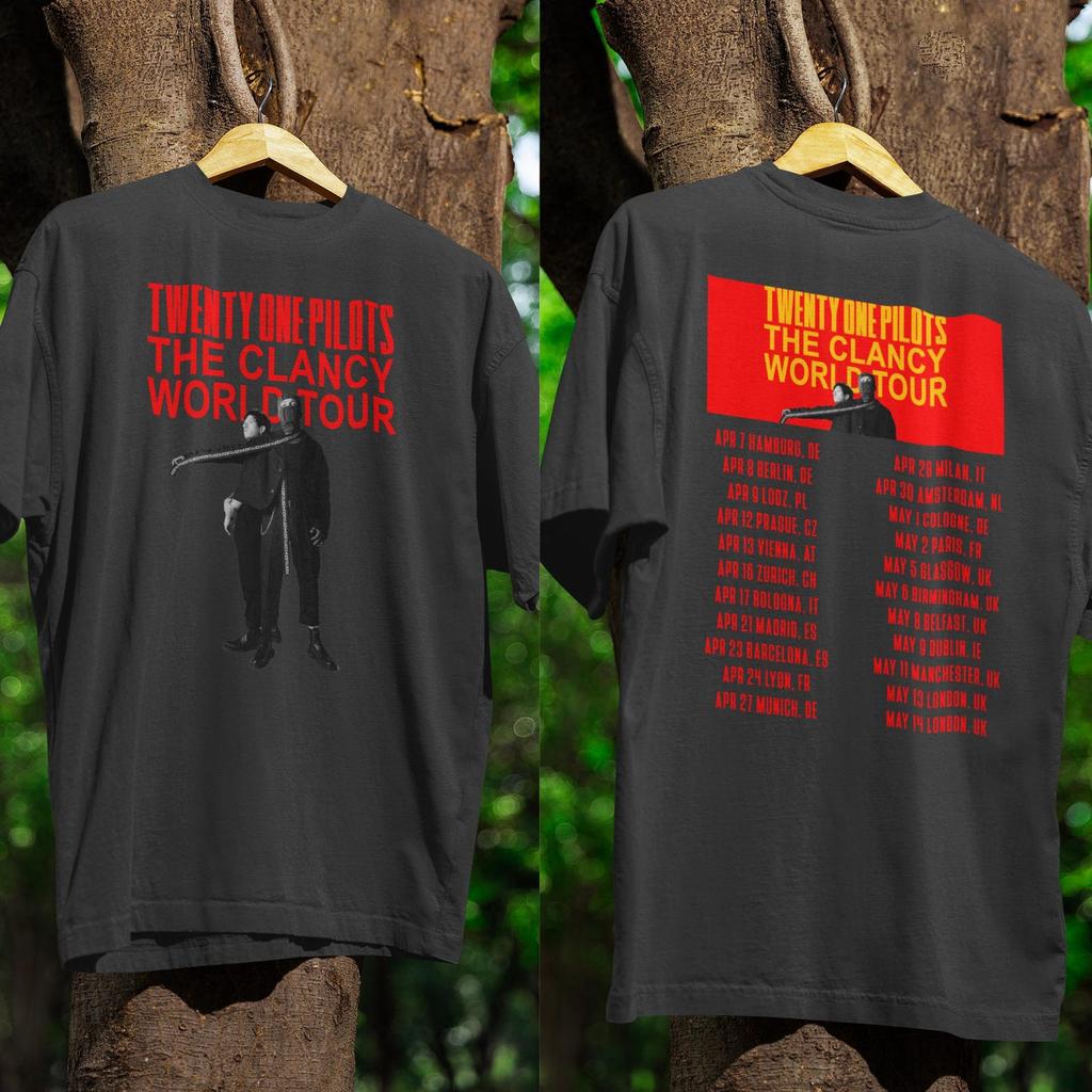 Футболка Twenty One Pilots Clancy World Tour 2026, Футболка с концерта группы TOP